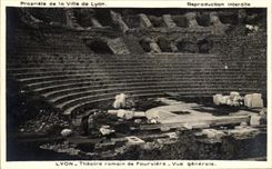 CPA Lyon Theater Romain de Fourviere View