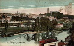 CPA Limoges Panoroma Vers La Cathedrale