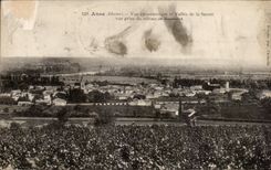 CPA Handle Panoramic View and valley of the Saone Seen from of the Slope of Vasieux