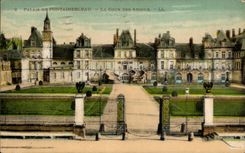 CPA Fontainebleau Palais La cour des adieux