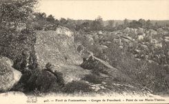 CPA Fontainebleau Gorges de Franchard Point de vue Marie Therese