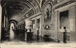 CPA Fontainebleau Palais Bibliotheque