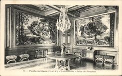 CPA Fontainebleau Antichambre Salon de reception