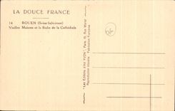 CPA Rouen Old women houses and the arrow of the cathedral