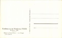 CPA Funerailles Du Marechal Foch Mars Depart de Notre Dame Le clerge Mars 1929 Paris Militaria