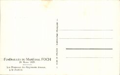 CPA Funerailles Du Marechal Foch Mars Depart de Notre Dame Le clerge Mars 1929 Paris Militaria