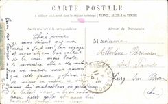 CPA Quand on est deux Manree Therese on est bien mieux Fantaisie Femme Militaria