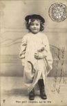 CPA Fantaisie Enfant Mon petit chapeau sur la tete