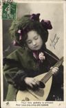 CPA Fantaisie Enfant Guitare