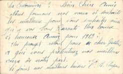 CPA Fantaisie Femme Trefles Bonne annee