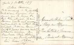 CPA Fantaisie Fleurs Drapeaux Militaria 