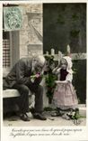 CPA Fantaisie Enfant Enfant et grand pere