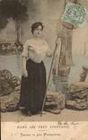 CPA Fantaisie Femme Epuisette Yvonne la jolie Paimpolaise Paimpol