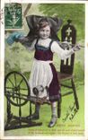 CPA Fantaisie Enfant Alsace Rouet