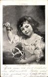 CPA Fantaisie La petite fille aux cerises Russell