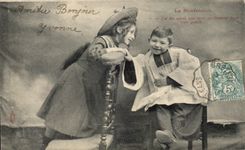 CPA Fantaisie Enfants La confession Religion Pretre