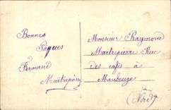 CPA Fantaisie Enfant Oeuf Poussette Paques