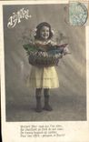 CPA Fantaisie Enfant Paques oeufs 1er avril