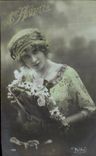 CPA Fantaisie Enfant Femme Paques oeufs 1er avril Poisson 