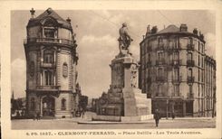 CPA Clermont-Ferrand coloca Delille los tres Avennes