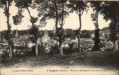 CPA Fougeres Vue Sur St Sulpice Et Le Vieux Chateau
