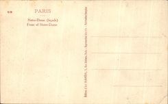 CPA Paris Notre Dame Face off Notre Dame