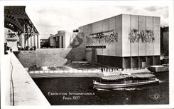 CPA Exposition Internationale Paris 1937 Pavillon de l'Angleterre Tout Eiffel