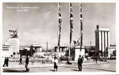CPA Exposition Internationale Paris 1937 Vue D'Ensemble Prise du Pavillon de I'Angleterre