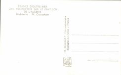 CPA Exposition Internationale Paris 1937 France D'Outre Mer Perspective Sur Le Pavillon De L'Algerie