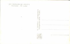 CPA Exposition Internationale Paris 1937 Pavillon De L'Egypte Architecte