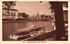 CPA Exposition Internationale Paris 1937 L'Embarcadere Des Vedettes