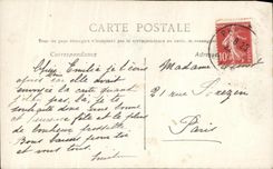 CPA Fantaisie Femme Couple Bonne Fete