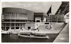 CPA Exposition Internationale Paris 1937 Pavillon de la Belgique Tour Eiffel