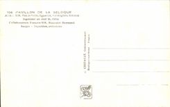 CPA Exposition Internationale Paris 1937 Pavillon de la Belgique Tour Eiffel