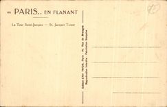 CPA Paris En Flanant Le Tour Saint Jacques