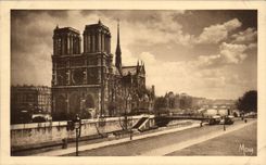 CPA Small Tables Of Paris Our lady and the Seine seen from of the quay St Michel
