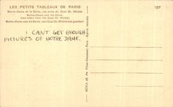 CPA Small Tables Of Paris Our lady and the Seine seen from of the quay St Michel