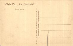 CPA Paris While Strolling island of the ISCED Notre Dame