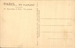 CPA Paris While Strolling Our Lady of Paris View