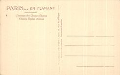 CPA Paris En Flanant l'Avenue des Champs Elysees Yvon