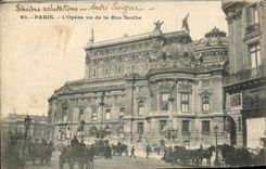 CPA Paris L'opera vu de la Rue Scribe