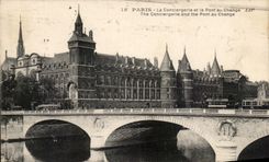 CPA Paris Conciergerle and the Bridge with the Exchange