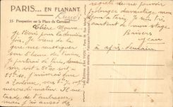 CPA Paris mientras que da un paseo la opinion sobre el lugar del carrusel del Louvre