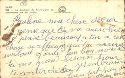 CPA Paris the Basilica of Secre heart of Montmartre seen of the gardens