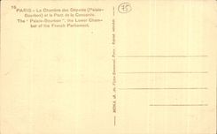 CPA Paris La Chambre des Deputes et le Pont de la Concorde Peniche Bateau