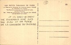 CPA the Small Tables Of Paris Places Harmony the fountains