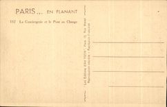 CPA Paris While Strolling the Caretaker's lodge and the Bridge of the Exchange