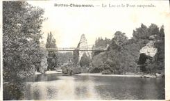 CPA Chaumont Hillocks the Lake And the Suspended bridge