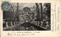 CPA Garden Of Luxembourg the Paris Fountain
