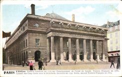 CPA Paris L'Odeon Theatre Constrult en l'emplacement de l'hotel de Conde